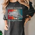 Introvert Raccoon Animal Lover Trash Panda Antisocial Retro Women's Comfort Colors T-Shirt Pepper