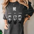 Introvert Relaxation Me Myself And Silence Skulls Women's Comfort Colors T-Shirt Pepper Introvert Relaxation Me Myself And Silence Skulls Women's Comfort Colors T-Shirt Pepper