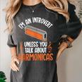 Im An Introvert Unless You Talk About Harmonicas Women's Comfort Colors T-Shirt Pepper