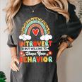 Introvert But Willing To Shape Your Behavior Women's Comfort Colors T-Shirt Pepper