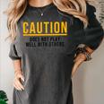 Introverted Does Not Play Well Competitive Athletic Women's Comfort Colors T-Shirt Pepper Introverted Does Not Play Well Competitive Athletic Women's Comfort Colors T-Shirt Pepper