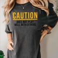 Introverted Does Not Play Well Competitive Athletic Women's Comfort Colors T-Shirt Pepper