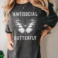 Introverted Introvert Antisocial Butterfly Women's Comfort Colors T-Shirt Pepper Introverted Introvert Antisocial Butterfly Women's Comfort Colors T-Shirt Pepper