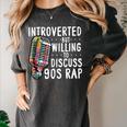 Introverted But Willing To Discuss 90s Rap Socially Awkward Women's Comfort Colors T-Shirt Pepper Introverted But Willing To Discuss 90s Rap Socially Awkward Women's Comfort Colors T-Shirt Pepper