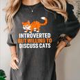 Introverts Cat Lover Introvert Antisocial Cats Anti Social Women's Comfort Colors T-Shirt Pepper