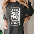 Introvert's Peaceful Solitude Graphic Leave Alone Quiet Women's Comfort Colors T-Shirt Pepper