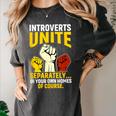 Introverts Unite Introvert Antisocial Anti Social Women's Comfort Colors T-Shirt Pepper