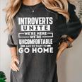 Introverts Unite Quiet Observer Introverted Antisocial Women's Comfort Colors T-Shirt Pepper Introverts Unite Quiet Observer Introverted Antisocial Women's Comfort Colors T-Shirt Pepper