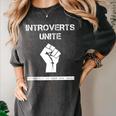 Introverts Unite Separately In Your Own Homes Sarcasm Women's Comfort Colors T-Shirt Pepper Introverts Unite Separately In Your Own Homes Sarcasm Women's Comfort Colors T-Shirt Pepper