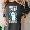 Introverts Unite Separately In Your Own Homes Shirt Premium Tri-Blend Women's Comfort Colors T-Shirt Pepper