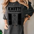 Irony Sarcasm Introvert Dry Humor Cartoon Comic Geek Nerd Women's Comfort Colors T-Shirt Pepper