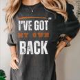 I’VE GOT MY OWN BACK INTROVERT Words On Back Women's Comfort Colors T-Shirt Pepper I’VE GOT MY OWN BACK INTROVERT Words On Back Women's Comfort Colors T-Shirt Pepper