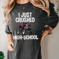 I Just Crushed High School Graduation Monster Truck Shirt Women's Comfort Colors T-Shirt Pepper