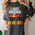 I Just Crushed Kindergarten Monster Graduation Shirt Women's Comfort Colors T-Shirt Pepper