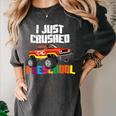 I Just Crushed Preschool Monster Truck Graduation Women's Comfort Colors T-Shirt Pepper