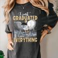 I Just Graduated I Know Everything Graduation Women's Comfort Colors T-Shirt Pepper