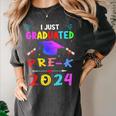 I Just Graduated Pre k Graduation 2024 Pre-Kindergarten Women's Comfort Colors T-Shirt Pepper