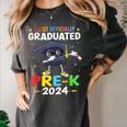 I Just Officially Graduated Pre k Graduation 2024 Pre-K Kids Women's Comfort Colors T-Shirt Pepper