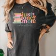Just One More Chapter Book Lovers Reading Teacher Women's Comfort Colors T-Shirt Pepper Just One More Chapter Book Lovers Reading Teacher Women's Comfort Colors T-Shirt Pepper