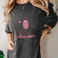 I Just Want To Be Alone With My Dog For Introvert Dog Mom Women's Comfort Colors T-Shirt Pepper I Just Want To Be Alone With My Dog For Introvert Dog Mom Women's Comfort Colors T-Shirt Pepper