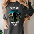 Just Me And My Yeti Retro Sunset Mountain Hiking Introvert Women's Comfort Colors T-Shirt Pepper Just Me And My Yeti Retro Sunset Mountain Hiking Introvert Women's Comfort Colors T-Shirt Pepper