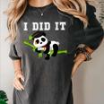 I Did It Kawaii Panda With Graduation Cap Diploma Women's Comfort Colors T-Shirt Pepper
