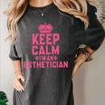 Keep Calm I'm An Esthetician Graduation Esthetician Premium Women's Comfort Colors T-Shirt Pepper
