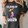 Kids Class Of 2029 Shirt Graduation Dabbing Mermaid Shirt Women's Comfort Colors T-Shirt Pepper