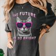 Kids Cool Future Is Bright Kids Graduation Or Birthday Women's Comfort Colors T-Shirt Pepper