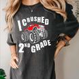 Kids I Crushed 2nd Grade Monster Truck School Graduation Women's Comfort Colors T-Shirt Pepper