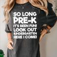 Kids Last Day Pre-K Kindergarten Here I Come Graduation Women's Comfort Colors T-Shirt Pepper