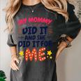 Kids My Mommy Did It Graduation Mom Graduate Women's Comfort Colors T-Shirt Pepper