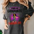 Kids Pre K Graduation Flossing Girl Nailed It Graduate Girls Women's Comfort Colors T-Shirt Pepper