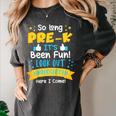 Kids So Long Pre-K Graduation 2025 School Kindergarten Here Come Women's Comfort Colors T-Shirt Pepper