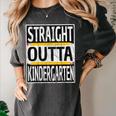 Kids Straight Outta Kindergarten Graduation Women's Comfort Colors T-Shirt Pepper