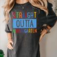 Kids STRAIGHT OUTTA KINDERGARTEN T-SHIRT FUNNY GRADUATION GIFT Women's Comfort Colors T-Shirt Pepper