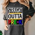 Kids Straight Outta Pre-K Graduation Women's Comfort Colors T-Shirt Pepper