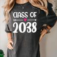Kindergarten Class Of 2038 First Day School Graduation Girls Women's Comfort Colors T-Shirt Pepper
