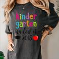 Kindergarten Nailed It 2018 Class Graduation T-Shirt Women's Comfort Colors T-Shirt Pepper