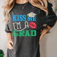 Kiss Me I'm A Grad 2018 Senior Graduation Women's Comfort Colors T-Shirt Pepper
