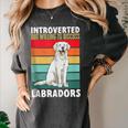 Labrador Retriever Introvert White Lab Women's Comfort Colors T-Shirt Pepper