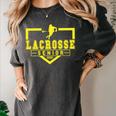 Lacrosse Senior Night Lacrosse Senior 2026 Graduation 20 Women's Comfort Colors T-Shirt Pepper