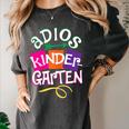 Last Day Of School Adios Kindergarten Graduation Kids Girls Women's Comfort Colors T-Shirt Pepper