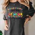 Last Day Of School Autograph 1st Grade Graduation Boys Girls Women's Comfort Colors T-Shirt Pepper