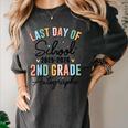 Last Day Of School Autograph 2nd Grade Graduation Boys Girls Women's Comfort Colors T-Shirt Pepper