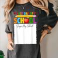 Last Day Of School Sign My Shirt Autograph Graduation Women's Comfort Colors T-Shirt Pepper