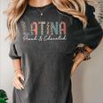 Latina Proud And Educated Powerful Latinas Pride Graduation Women's Comfort Colors T-Shirt Pepper