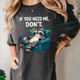 Lazy Raccoon Sarcastic Introvert Humor Japanese Animal Women's Comfort Colors T-Shirt Pepper