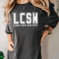 LCSW Licensed Clinical Social Worker Graduation Women's Comfort Colors T-Shirt Pepper