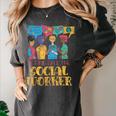 Let Me Call The Social Worker Job Graduation Work Women's Comfort Colors T-Shirt Pepper